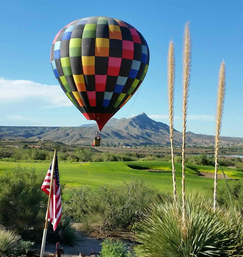 sierra del rio championship golf course hot air balloon